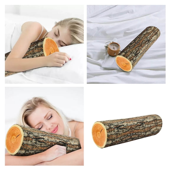 Tree Branch Pillow Long Cylindrical Stump High Cushion for Home Decoration Stylish and Functional Pillow for Comfort and Style