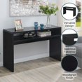 thumbnail image 4 of Convenience Concepts Northfield Table Console de Luxe, Fini Bois Noir, 4 of 5