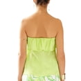 thumbnail image 2 of $108 LILLY PULITZER Dew Drop LIME GREEN Ruffled GINNY Strapless Top SILK ( XXS ), 2 of 2