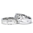 thumbnail image 1 of 1/2ct Princess Cut Diamond Matching Wedding Ring Set, 1 of 1