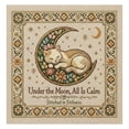 thumbnail image 1 of Moonlit Cat Floral Celestial Needlepoint Embroidery Kit DIY 10x10 Inch Art For Beginners And Expert, 1 of 6