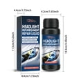thumbnail image 3 of Danhjin Repair Kit Automotive Headlight Refurbishment Restoration Solution Yellowing Cleaning Refurbishment Restorer Cleaner Cleaner Cleaning 100ml, 3 of 9