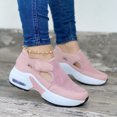 thumbnail image 3 of Chaussures de Mode pour Femmes Semelle Coussin d'Air Volant Tissées à Scratch Dessus en Maille Ajourée, 3 of 6