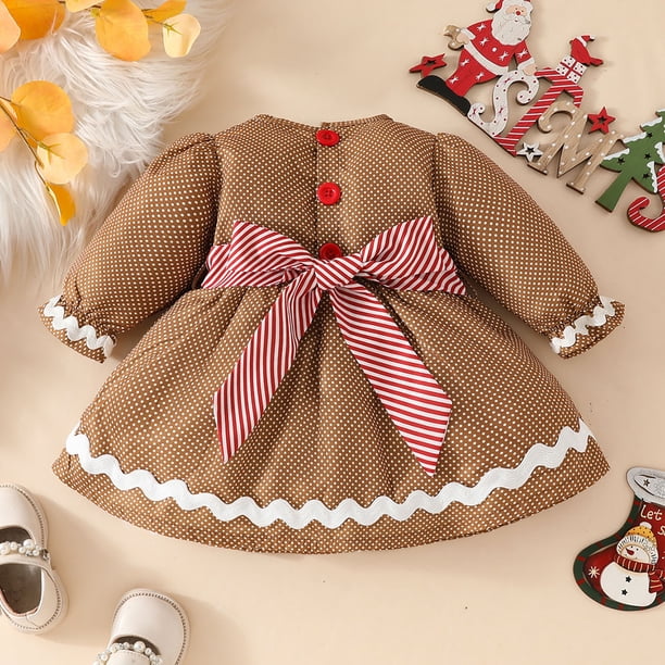 Plaid Christmas Dress Toddler MIASHUI Girls Dresses Toddler Girls Christmas Dress Plaid Santa Smocked Dresses Baby