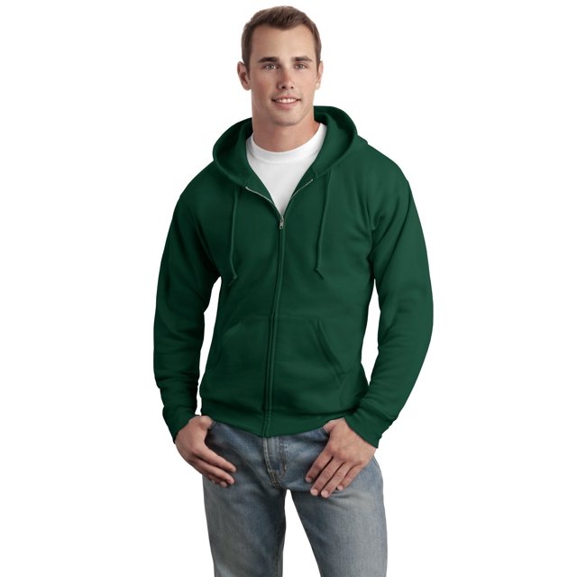 Hanes Sweat à Capuche Zippé Complet ComfortBlend EcoSmart pour Adulte