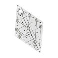 thumbnail image 4 of 60 Degrés Diamant Quilting Modèle Patchwork Couture Règle Clair pour Courtepointe Petit, 4 of 8