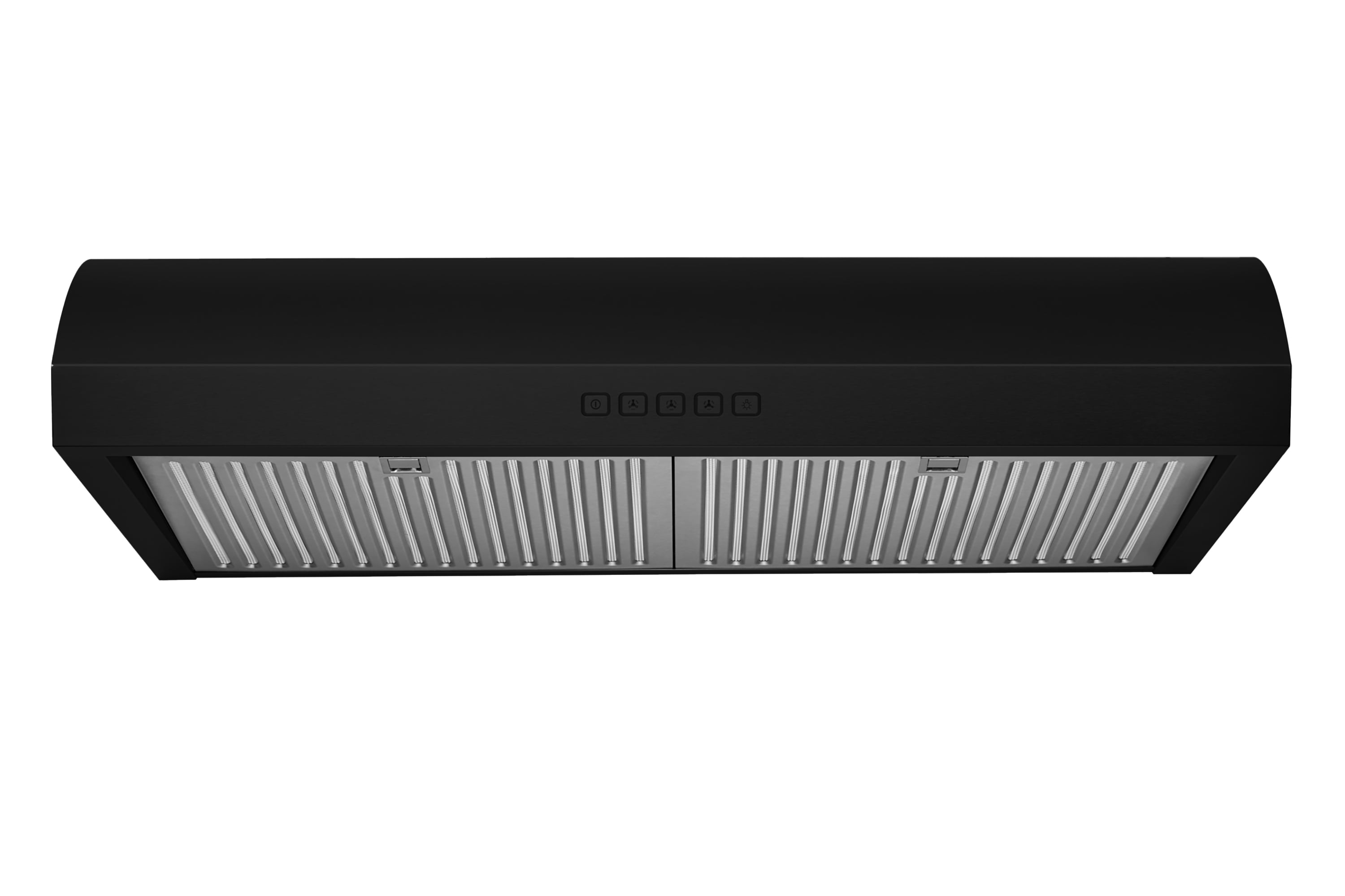 Hauslane Chef Series 30" B018 Convertible Under Cabinet Range Hood 120 Volts Minimalist 3-Way Venting 250 CFM Aluminum Filters LED  in Black
