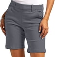 thumbnail image 1 of CFLVAEK Shorts pour Femmes Shorts en Sergé Extensible Taille Fine à Enfiler Coupe Régulière Shorts de Randonnée Été Décontractés avec Poches en Liquidation Gris Foncé S, 1 of 9