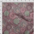 thumbnail image 4 of oneOone Georgette Viscose Purple Fabric Asian Floral Sewing Craft Projects Fabric Prints By Yard 42 Inch Wide, 4 of 4