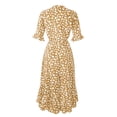 thumbnail image 5 of Fshaion Robe d'Été pour Femmes 2024 Grande Taille Robe Décontractée à Imprimé Col en V Manches Courtes Robe Ample Liquidation à Moins de 10!, 5 of 5