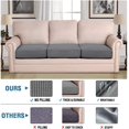 thumbnail image 2 of Super Stretch Stylish Cushions Covers/Furniture Cover Spandex Jacquard Small Checked Pattern Super Soft Slipcover Washable Individual, 2 of 9