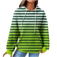 thumbnail image 1 of Yuyuzo Hoodies for Women Long Sleeve Casual Pullover Color Block Drawstring Sweatshirt with Pockets, 1 of 5