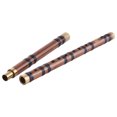 thumbnail image 2 of Pluggable Bitter Bamboo Flute Dizi Traditional Handmade Chinese Musical Woodwind Instrument Key of G Study, 2 of 8