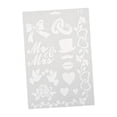 thumbnail image 3 of Gabarit de Dessin Règle en Plastique Pochoir Bricolage Tableau de Peinture Gabarit de Dessin Creux Album Déco, No.12, 3 of 7