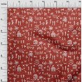 thumbnail image 3 of oneOone Velvet Red Fabric Asian Floral Block Sewing Craft Projects Fabric Prints by Yard 58 Inch Wide, 3 of 4