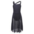 thumbnail image 4 of Oyolan Robe de Danse Ballet Sans Manches en Maille Transparente pour Filles Vêtements de Performance Lyrique Noir 10, 4 of 7