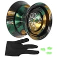 thumbnail image 1 of Yoyo Toy, Unresponsive Yoyo With 3pcs Strings For Adults For Competition Black Gold, 1 of 8