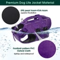 thumbnail image 4 of Kuoser Dog Life Jacket, Reflective and Adjustable Dog Life Vest for Small Medium Large Dogs, Purple, L, 4 of 8