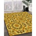 thumbnail image 3 of Ahgly Tapis d'Intérieur Lavable en Machine Carré Transitionnel Bisque Foncé Marron, 3 Pieds Carré, 3 of 7