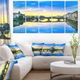 thumbnail image 1 of Carraia Medieval Bridge on Arno River - Beach Photo Canvas Print, 1 of 3