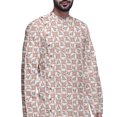 thumbnail image 3 of Atasi Indian Asymmetric Party Wear Kurta With White Churidar Pajama Set For Men, 3 of 3