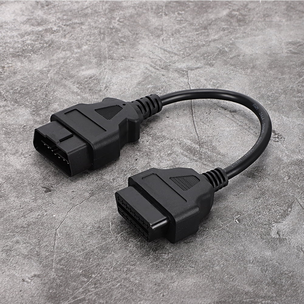 OTVIAP OBD 16Pin 0.3m/0.98ft Male To Female Extension Cable Diagnostic Adapter Connector,16Pin Diagnostic Connector,OBD Extension Cable