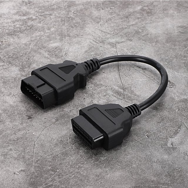 OTVIAP OBD 16Pin 0.3m/0.98ft Male To Female Extension Cable Diagnostic Adapter Connector,16Pin Diagnostic Connector,OBD Extension Cable