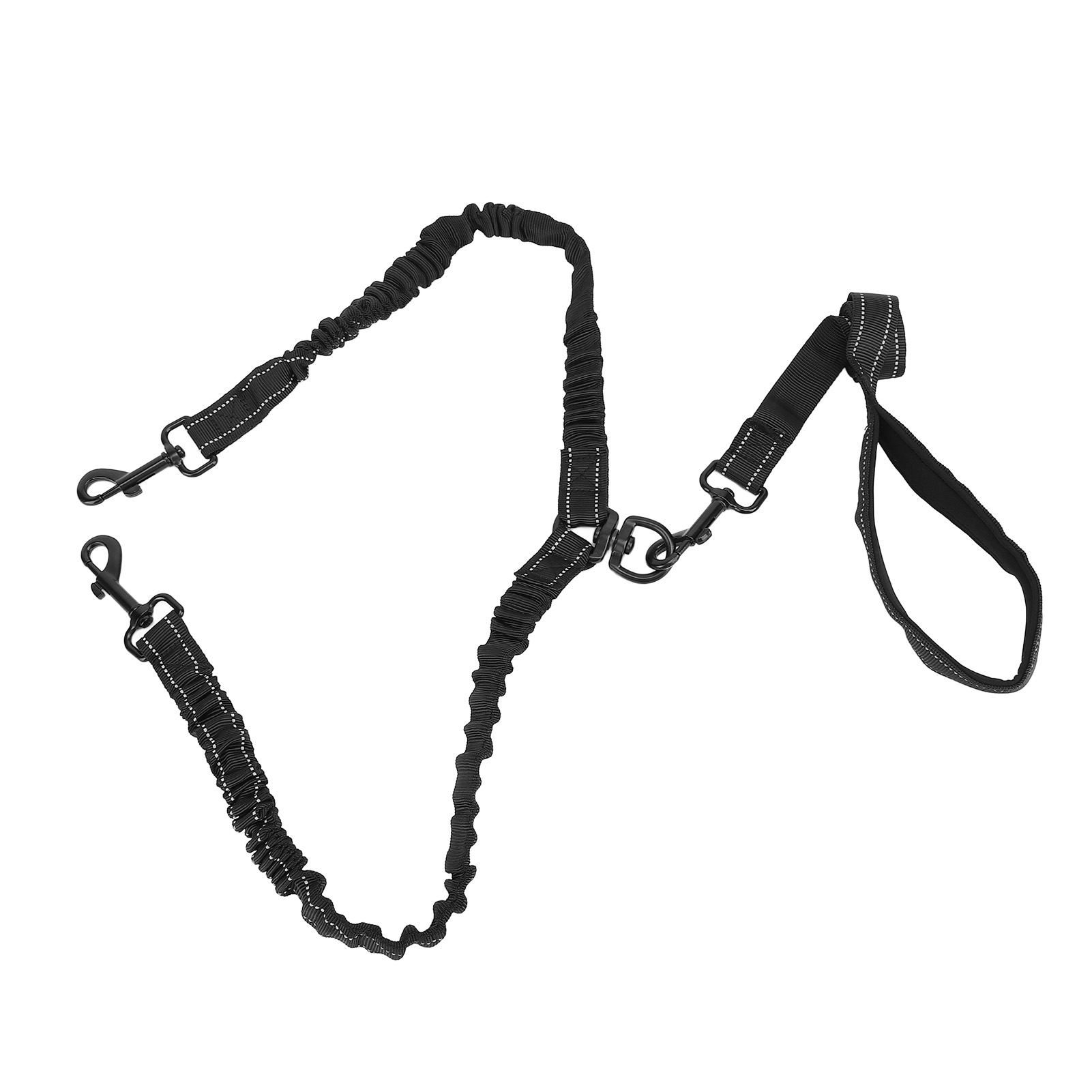 Reflective Dual Dog Leash, Double Dog Leash Shock Absorbing Comfortable  for Large Breed Dog for Walking