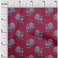 thumbnail image 1 of oneOone Viscose Chiffon Fabric Peacock Block Print Fabric By Yard 42 Inch Wide, 1 of 4