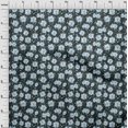 thumbnail image 4 of oneOone Rayon Teal Green Fabric Floral Retro Craft Projects Decor Fabric Printed By The Yard 56 Inch Wide, 4 of 5