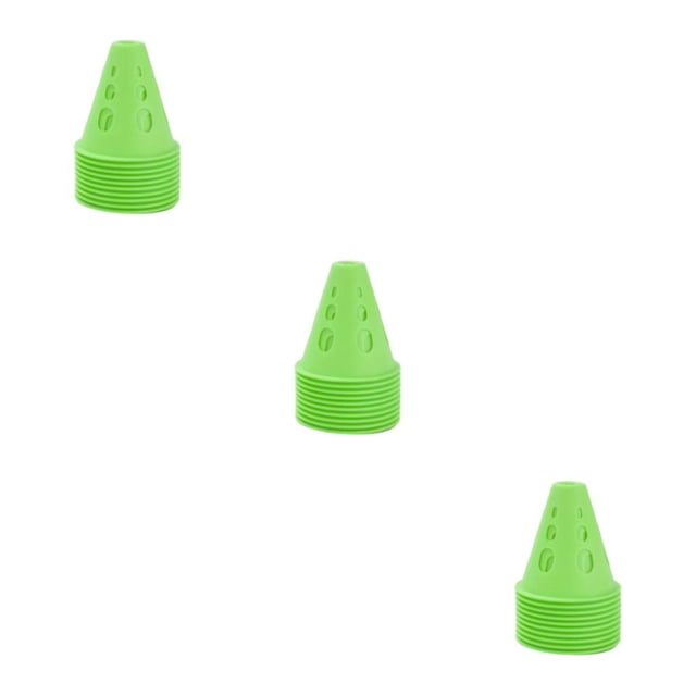 Decodeary 10 Pcs/Ensemble Pile de Patinage à Roulettes Robuste et Résistante aux Intempéries pour Activités Intérieures/extérieures Durable Vert 3Ensemble