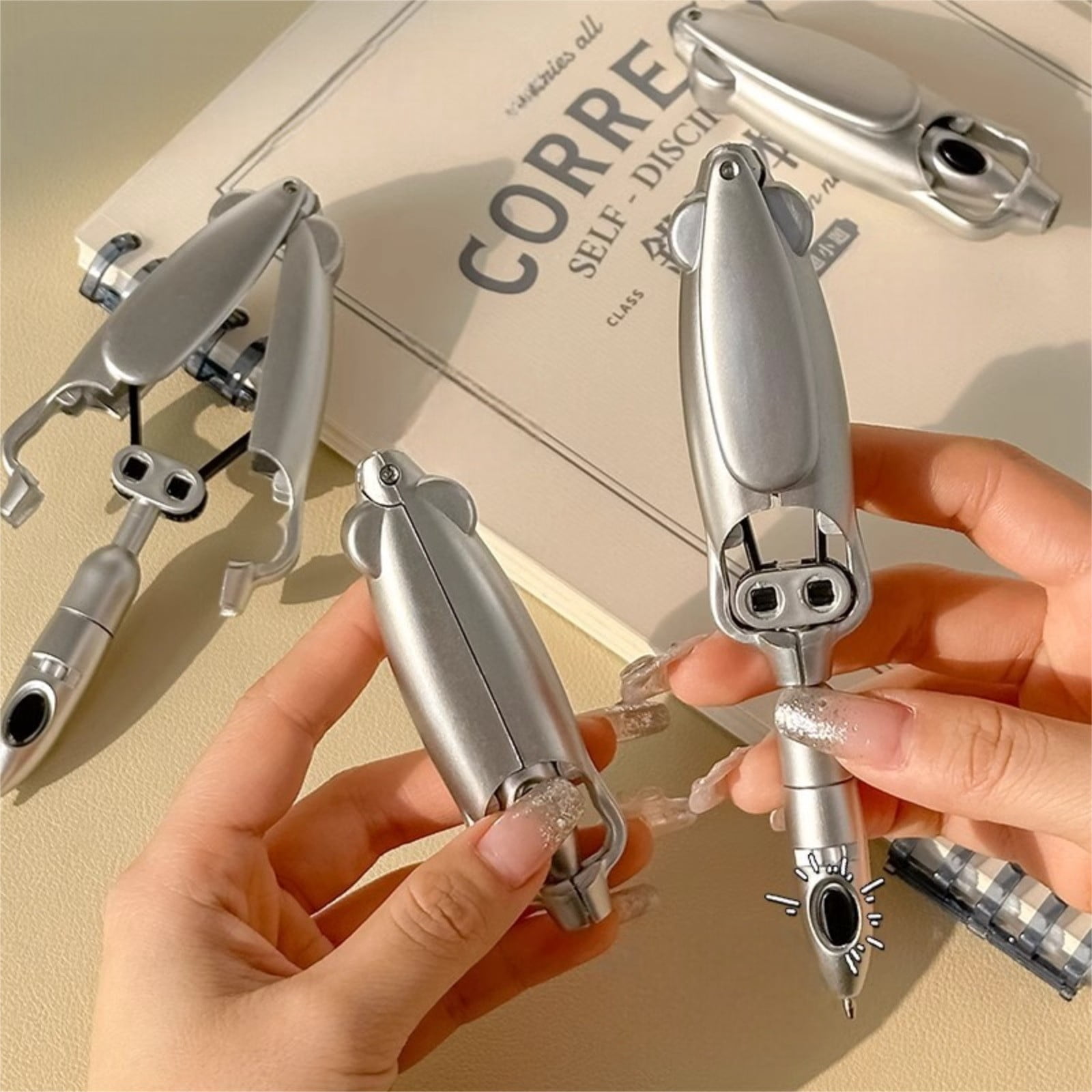 Pen 2 Novelty Transforming Robotic Ballpoint Pen for School Party Birthday and Stationery Enthusiasts