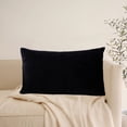 thumbnail image 4 of Rectangle Velvet Throw Pillow Cover, Waist Pillow Cushion, 30×50cm, Polyester Material, Envelope-Style Closure, Fresh Breathable, Washable, Comfortable Brushed Fabric, Suitable As Gift, 4 of 6