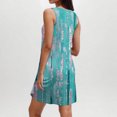 thumbnail image 5 of Ovzne Robes pour Femmes 2025 Robe Femme Mode Robe Décontractée Imprimée avec Poches Sans Manches à Col Rond Robe Femme Imprimée Liquidation, 5 of 5