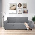 thumbnail image 1 of Housse de Sofa à Grille Texturée Extensible 4 Pcs, Housse de Canapé Douce, Housses de Meubles Lavables pour Lavable à la Machine, 1 of 3