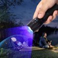thumbnail image 1 of Zoomable Flashlight, Multicolor Flashlight, Waterproof Aluminum Alloy for Outdoor Activities Hunting Fishing Cycling Black, 1 of 8