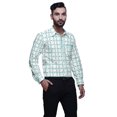 thumbnail image 2 of BESTMAN Chemise Habillée Décontractée pour Homme à Manches Longues, Coupe Ajustée, en Coton, à Boutons, 2 of 5