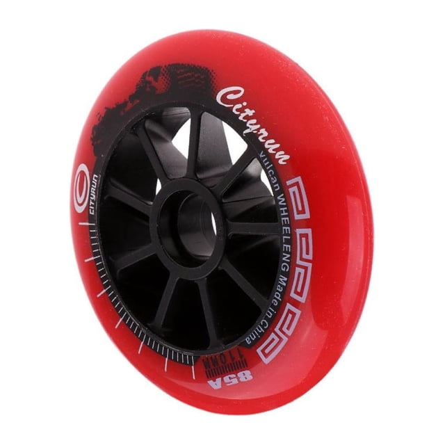 fastboy Roues Polyvalentes de Patinage de Vitesse pour Patin en Ligne Intérieur et Extérieur Outil Rouge 110mm 1Ensemble