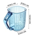 thumbnail image 3 of ABPWLY High Grade Transparent Imitation Crystal Toothbrush Cup with Holder for Bathroom Counter Hotel Style Modern Design, 3 of 5