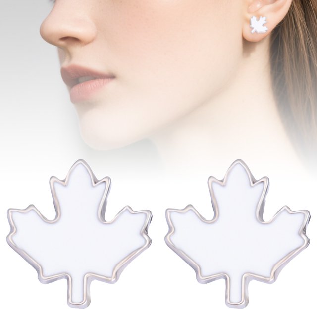 Boucles d'Oreilles pour Femmes Boucles d'Oreilles Feuille d'Érable Canadienne Boucles d'Oreilles Pendantes Rouges et Vertes pour Femmes Célébrer la Fête du Canada avec Style Légères et Confortables