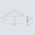 thumbnail image 3 of Dvkptbk Umbrellas for Rain Portable Windproof Compact Travel Umbrella LED Flashlight Handle Auto Umbrella with Reflective Tape Aluminum Alloy Umbrella, 3 of 8