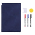thumbnail image 1 of 1 Pcs Carnet pour Tableau Blanc Réutilisable, Petit Tableau Effaçable à Sec Portable, Comprend 1 Chiffon, 3 Marqueurs et une Effaceur pour Tableau Noir, Mini Carnets Portatifs pour Tableau Blanc, Carnet de Dessin Réutilisable,(I,6.6x9.5 in), 1 of 8