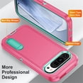 thumbnail image 4 of for Google Pixel 9 Pro Case, Google Pixel 9 Pro Phone Case with Built in Kickstand, Shockproof/Dustproof/Drop Proof Heavy Duty Military-Grade Rugged Protective Cover for Google Pixel 9 Pro,Rose Red, 4 of 9