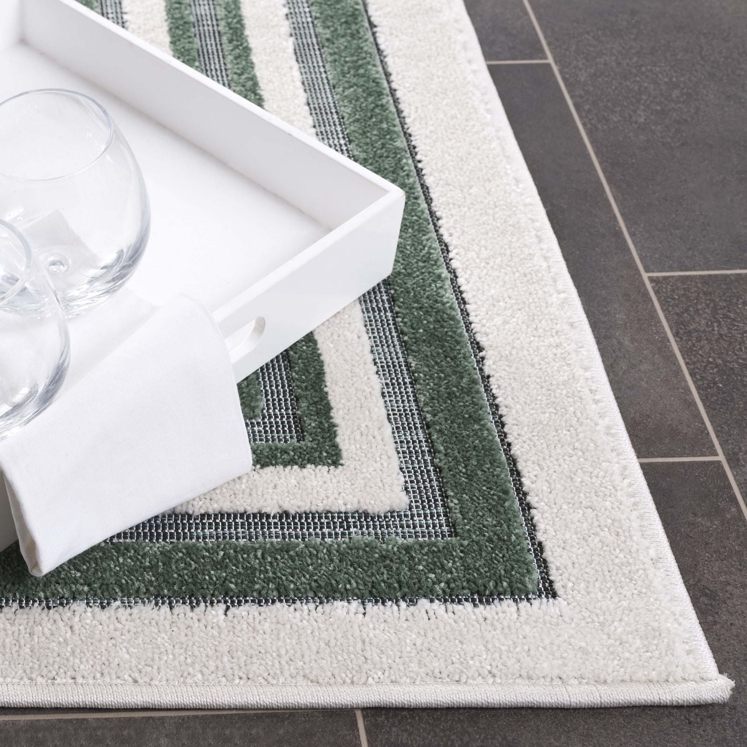SAFAVIEH Cabana Rado Tapis Intérieur/Extérieur Bord