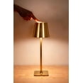 thumbnail image 2 of Mainstays LED Rechargeable Table Lamp, Plated Gold Metal, 2 pack, 2 of 5