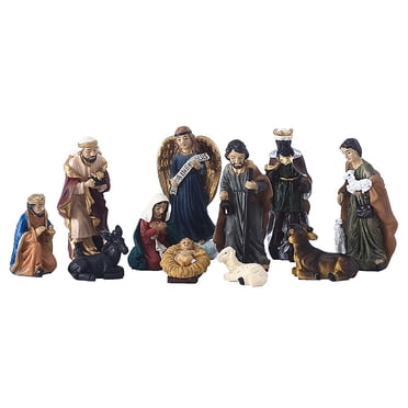 Holy Family Nativity Set Elegant Nativity Set, Includes Holy Family Resin Decorative Figures,