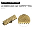 thumbnail image 4 of Unique Bargains 180Pack Ribbon Crimp Clamp Ends 22mm Cord End Clasp for DIY Craft Bronze Tone, 4 of 7