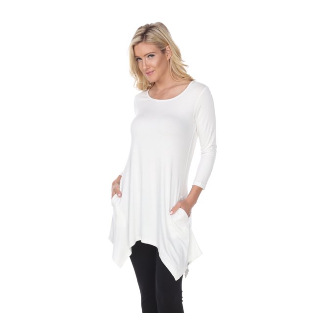 White Mark Tunique Makayla pour Femmes à Manches 3/4