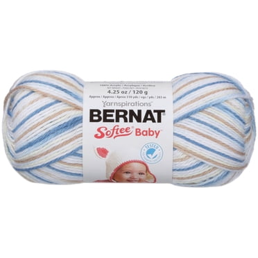 "Bernat® Fil Softee® Baby™, Acrylique #3 DK, 4,25 Oz/120 G, 310 Yards"
