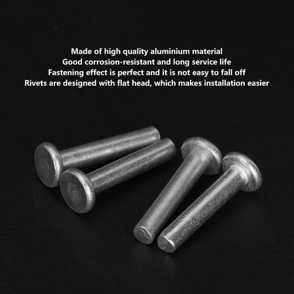 Solid Rivet, 100PCS Solid Rivet Flat Head GB867 M4 Flat Head Solid Rivet, Rivets For Industry